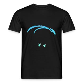 Parapente Testival - T-shirt homme - noir - Devant - AI Model Male 178 light (178cm)