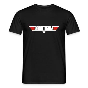 Bräutigam - JGA - groom - Top - Men's T-Shirt - black - Front - AI Model Male 178 light (178cm)