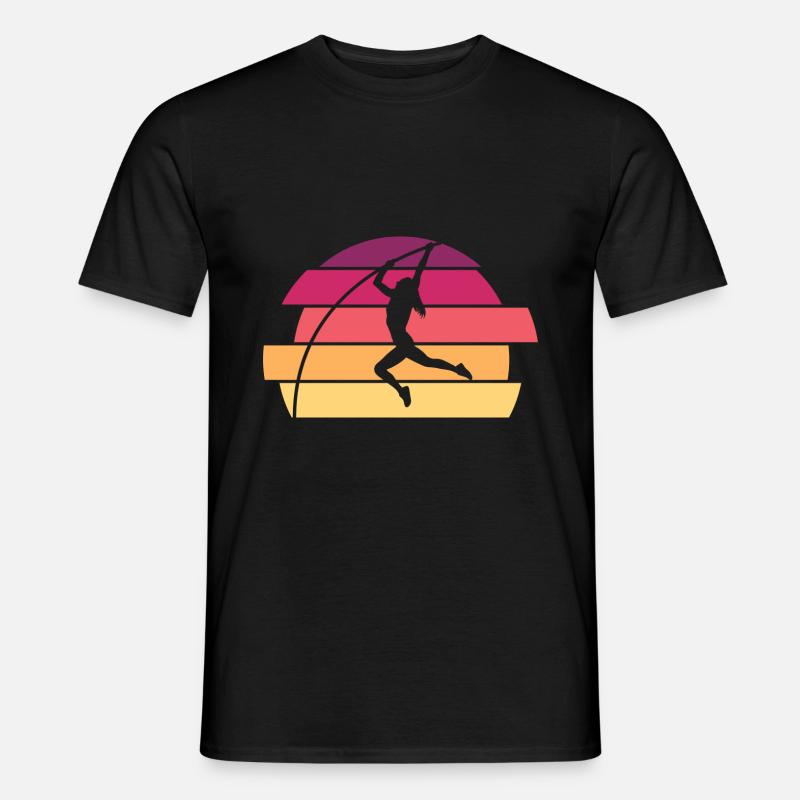 Stabhochspringer - Männer T-Shirt - Schwarz