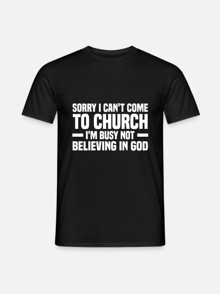 Atheismus - Männer T-Shirt - Schwarz