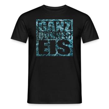 Ganz dünnes Eis Spruch - Männer T-Shirt - Schwarz - Vorne - AI Model Male 178 light (178cm)