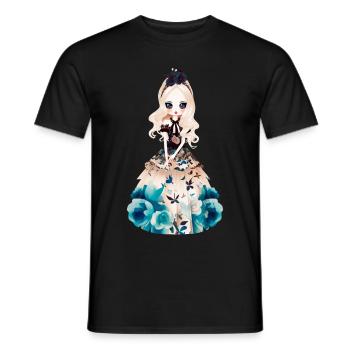 Alisa 1 - Men's T-Shirt - black - Front - AI Model Male 178 light (178cm)