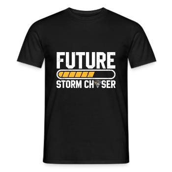 Storm Chasing - Männer T-Shirt - Schwarz - Vorne - AI Model Male 178 light (178cm)