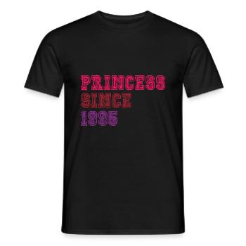 1995 Geburtstag Prinzessin - Männer T-Shirt - Schwarz - Vorne - AI Model Male 178 light (178cm)
