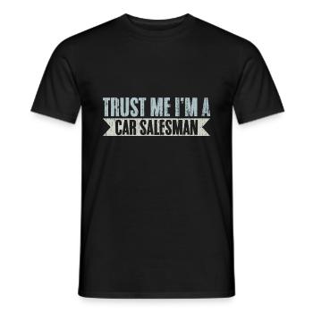 Trust Me Retro Car Vendeur pour un concessionnaire automobile - T-shirt homme - noir - Devant - AI Model Male 178 light (178cm)