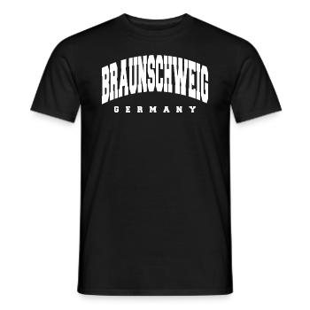 Braunschweig - T-shirt homme - noir - Devant - AI Model Male 178 light (178cm)