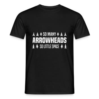 Pfeilspitzen Sammeln Pfeilspitzen Sammler Geschenk - Männer T-Shirt - Schwarz - Vorne - AI Model Male 178 light (178cm)