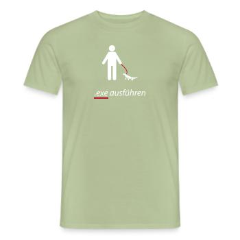 Systemadministrator exe ausführen Sysadmin Witzig - Männer T-Shirt - Sage - Vorne - AI Model Male 178 light (178cm)