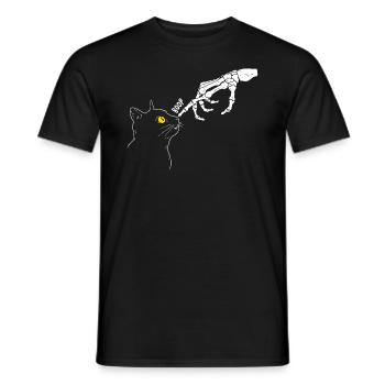 Cat Graphic - Men's T-Shirt - black - Front - AI Model Male 178 light (178cm)