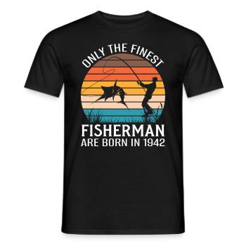 Pêcher Pêcheur Canne à pêche - T-shirt homme - noir - Devant - AI Model Male 178 light (178cm)