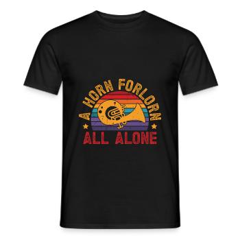 Euphonium Cor Désespéré Tout Seul Baryton Marche - T-shirt homme - noir - Devant - AI Model Male 178 light (178cm)