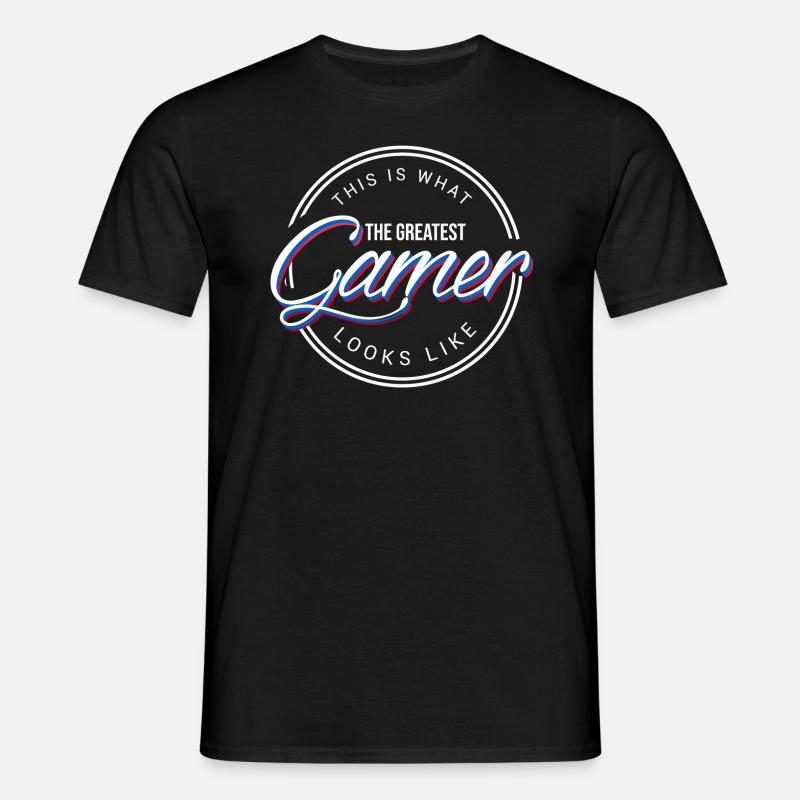 Best Gamer Gaming PC Play Computer Gift - Men's T-Shirt - black