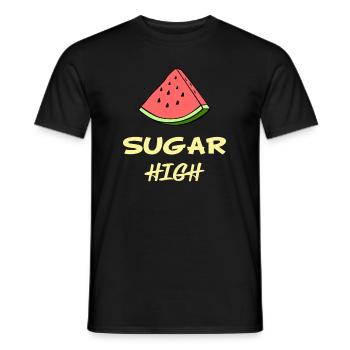 Watermelon Sugar | Watermelon - Men's T-Shirt - black - Front - AI Model Male 178 light (178cm)