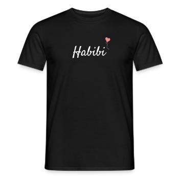 Habibi Lustiger Spruch auf Arabisch Geschenkidee - Männer T-Shirt - Schwarz - Vorne - AI Model Male 178 light (178cm)