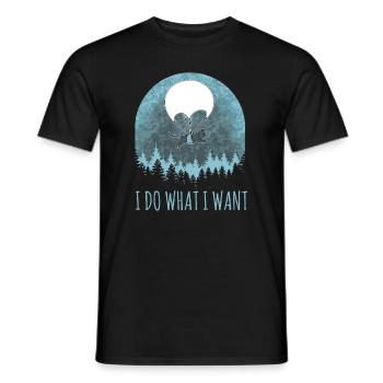 Katze Lustiger Spruch Geschenkidee - Männer T-Shirt - Schwarz - Vorne - AI Model Male 178 light (178cm)