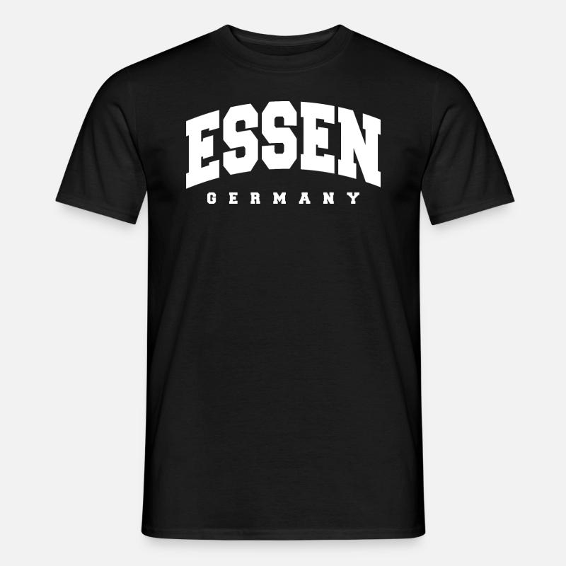 Essen - Männer T-Shirt - Schwarz