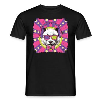 Funky panda - Men's T-Shirt - black - Front - AI Model Male 178 light (178cm)