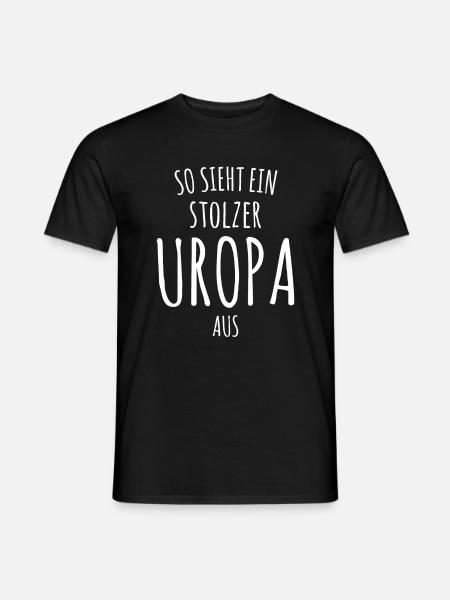 So sieht ein stolzer Uropa aus Stiefvater - Männer T-Shirt - Schwarz