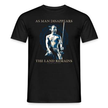 Wie der Mensch verschwindet, traditionelles Maori-Sprichwort - Männer T-Shirt - Schwarz - Vorne - AI Model Male 178 light (178cm)