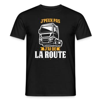 Routier Camionneur Camion Route Humour Cadeau - Männer T-Shirt - Schwarz - Vorne - AI Model Male 178 light (178cm)