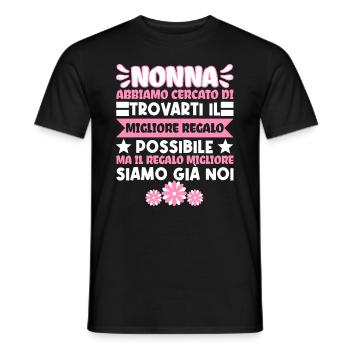 Nonna Festa della Mamma migliore Nonna del mondo - Männer T-Shirt - Schwarz - Vorne - AI Model Male 178 light (178cm)