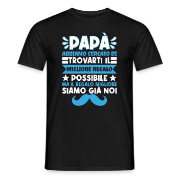 Festa Del Papà miglior Papà del mondo Padre Regalo - Männer T-Shirt - Schwarz - Vorne - AI Model Male 178 light (178cm)