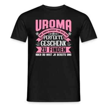 Uroma Urgroßmutter Oma Spruch Geschenk Weihnachten - Männer T-Shirt - Schwarz - Vorne - AI Model Male 178 light (178cm)