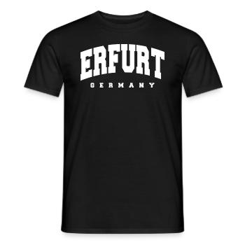 Erfurt - T-shirt homme - noir - Devant - AI Model Male 178 light (178cm)