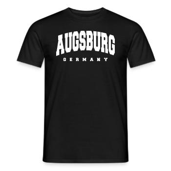 Augsbourg - T-shirt homme - noir - Devant - AI Model Male 178 light (178cm)