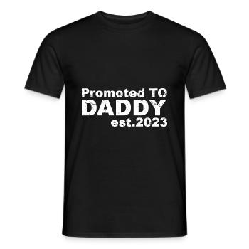 Promu père en 2023 - T-shirt homme - noir - Devant - AI Model Male 178 light (178cm)