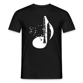 Clarinet Clarinets Player T-Shirt Gift - Men's T-Shirt - black - Front - AI Model Male 178 light (178cm)