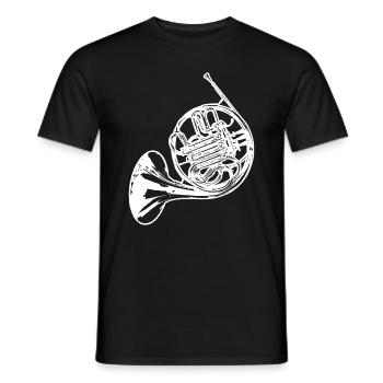 Horn joueur T-shirt cadeau - T-shirt homme - noir - Devant - AI Model Male 178 light (178cm)