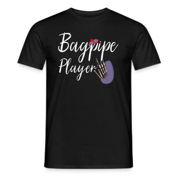 Dudelsack - Männer T-Shirt - Schwarz - Vorne - AI Model Male 178 light (178cm)