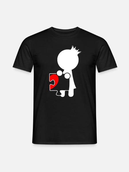 Partnerlook Beziehung Partnerschaft T-Shirt - Männer T-Shirt - Schwarz