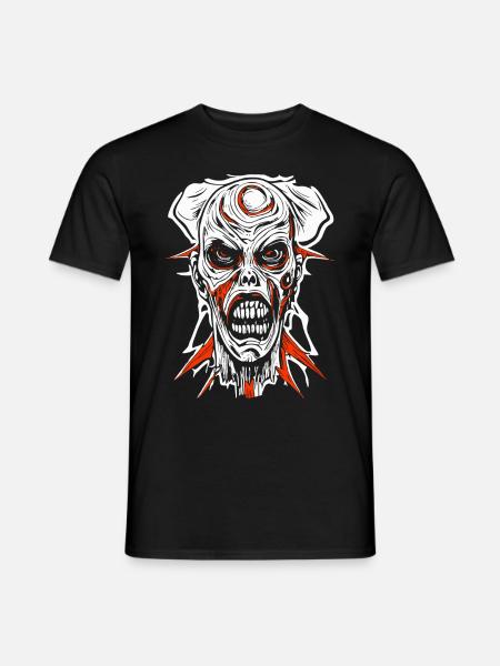 Coole Comic Illustration von einem Zombie - Männer T-Shirt - Schwarz