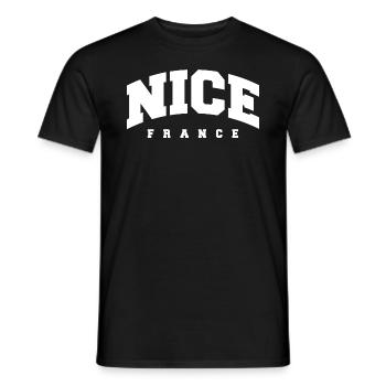 Nice - Men's T-Shirt - black - Front - AI Model Male 178 light (178cm)
