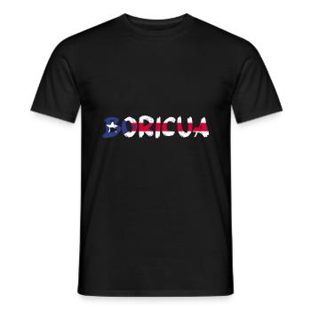 Puerto Rico | Puerto Ricaner Flagge Geschenkideen - Männer T-Shirt - Schwarz - Vorne - AI Model Male 178 light (178cm)