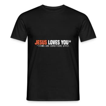 Atheismus Sprüche | Atheisten Atheist Geschenkidee - Männer T-Shirt - Schwarz - Vorne - AI Model Male 178 light (178cm)