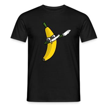 Banana Dabbing Dab Dance - Men's T-Shirt - black - Front - AI Model Male 178 light (178cm)