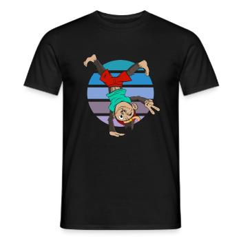 Breakdance Handstand Dance Street Art Breakdancer - Männer T-Shirt - Schwarz - Vorne - AI Model Male 178 light (178cm)