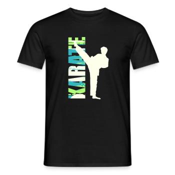 Karaté, sport de combat asiatique - T-shirt homme - noir - Devant - AI Model Male 178 light (178cm)