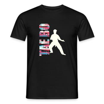 Tae Bo, sport de combat international - T-shirt homme - noir - Devant - AI Model Male 178 light (178cm)