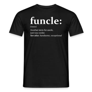 funcle Graphique - T-shirt homme - noir - Devant - AI Model Male 178 light (178cm)