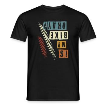 E-Bike, E-MTB, Is my bike okay? - Männer T-Shirt - Schwarz - Vorne - AI Model Male 178 light (178cm)
