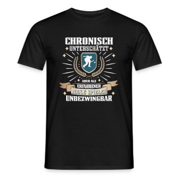 Lustiger Boccia Spieler, Boule Sport und Petanque - Männer T-Shirt - Schwarz - Vorne - AI Model Male 178 light (178cm)