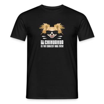 Mein Chihuahua ist der Coolste - Männer T-Shirt - Schwarz - Vorne - AI Model Male 178 light (178cm)
