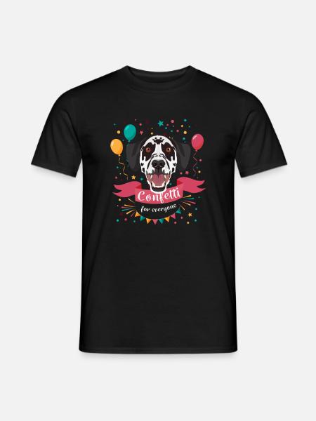 Dalmatiner Karneval Fasching - Männer T-Shirt - Schwarz