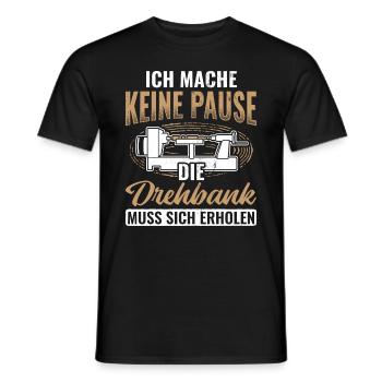 Drechseln - Männer T-Shirt - Schwarz - Vorne - AI Model Male 178 light (178cm)