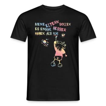 Enfants (Parents-Should-Have-It-Better-Edition) - T-shirt homme - noir - Devant - AI Model Male 178 light (178cm)