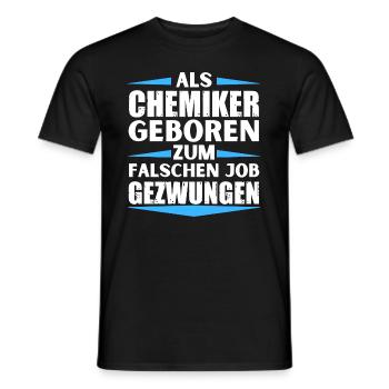 Un chimiste s’est trompé d’emploi - T-shirt homme - noir - Devant - AI Model Male 178 light (178cm)